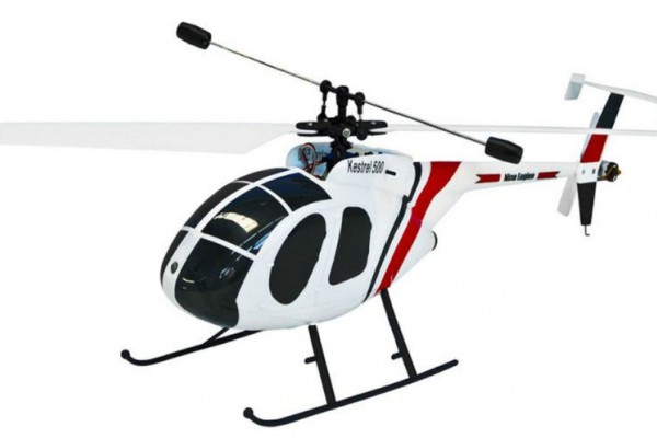 Вертолёт Nine Eagles Kestrel 500 SX 2.4 GHz (White-Red RTF Version) (NE R/C 218A) NE30221824220 Бело-красный
