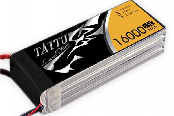 Аккумулятор Gens Ace Tattu Li-Po 14.8V 16000 mAh 4S1P 15C