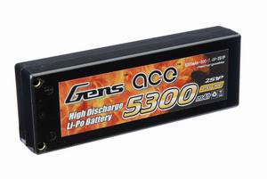 Аккумулятор Gens Ace Li-Po battery 7.4V 5300 mAh 2S1P 30C Hard Case (ACE-5300-2S-30H24#)
