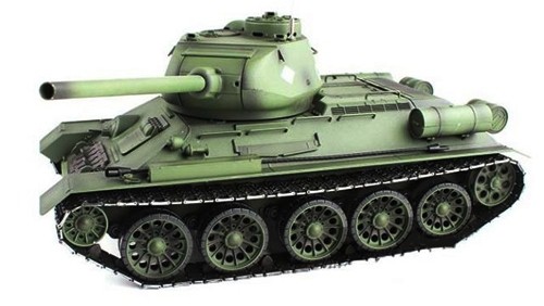 Танк Heng Long T-34 1:16 с пневмопушкой и дымом 2.4GHz (HL3909-1PRO)